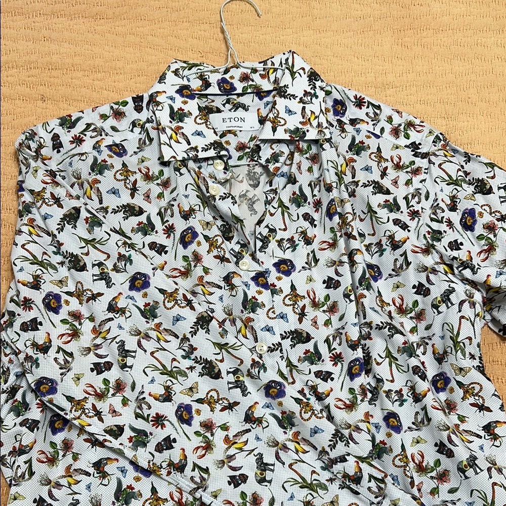 Eton Men's Floral Print Shirt - Multicolor